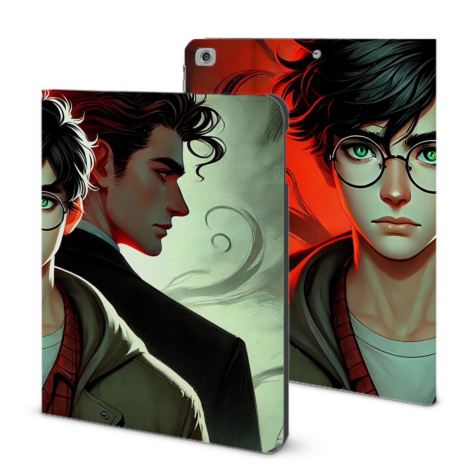 （画像用） Harry Potter ハリー・ポッターシリーズ IPad ケース ブック型 PUレザー TPU 耐衝撃 軽量 薄型 ペン収納なし 全面保護 IPad 各モデル対応